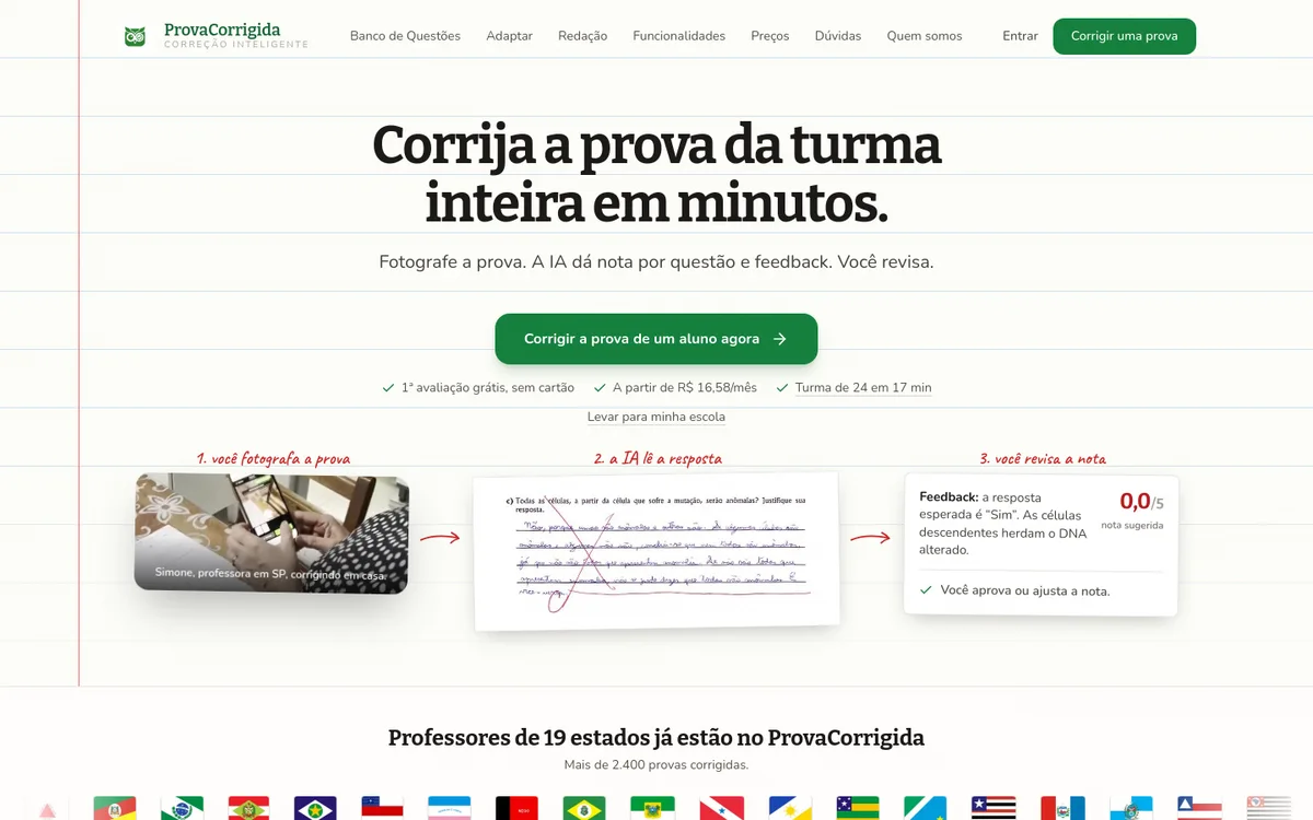 ProvaCorrigida screenshot