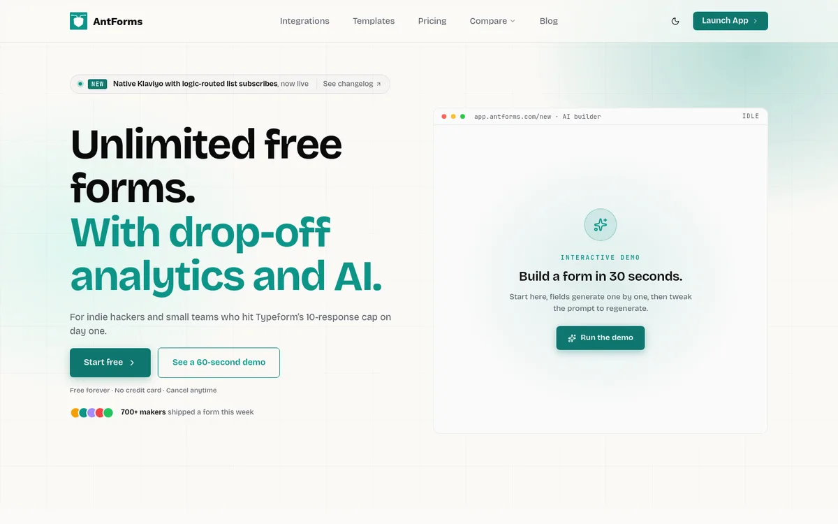 AntForms screenshot