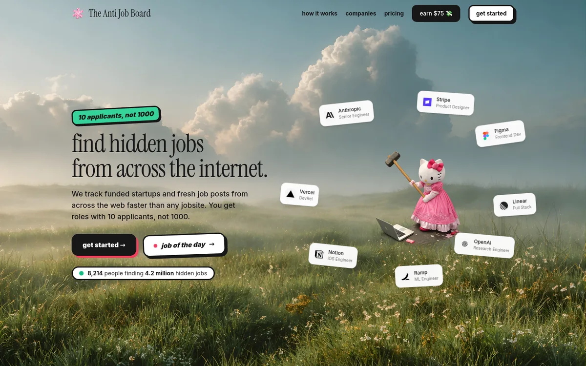 The Anti Job Board screenshot
