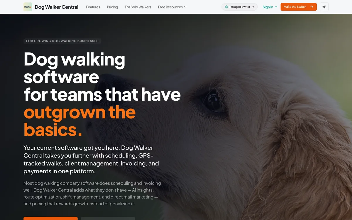 Dog Walker Central screenshot