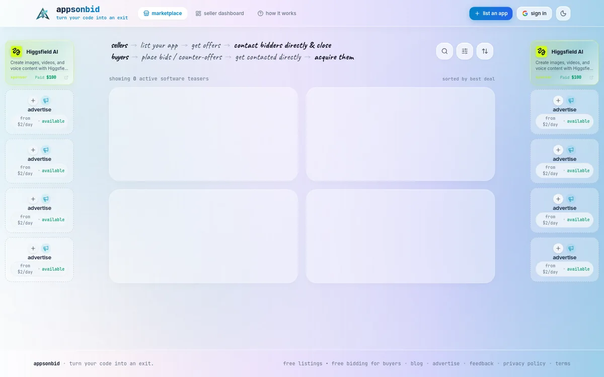 appsonbid screenshot