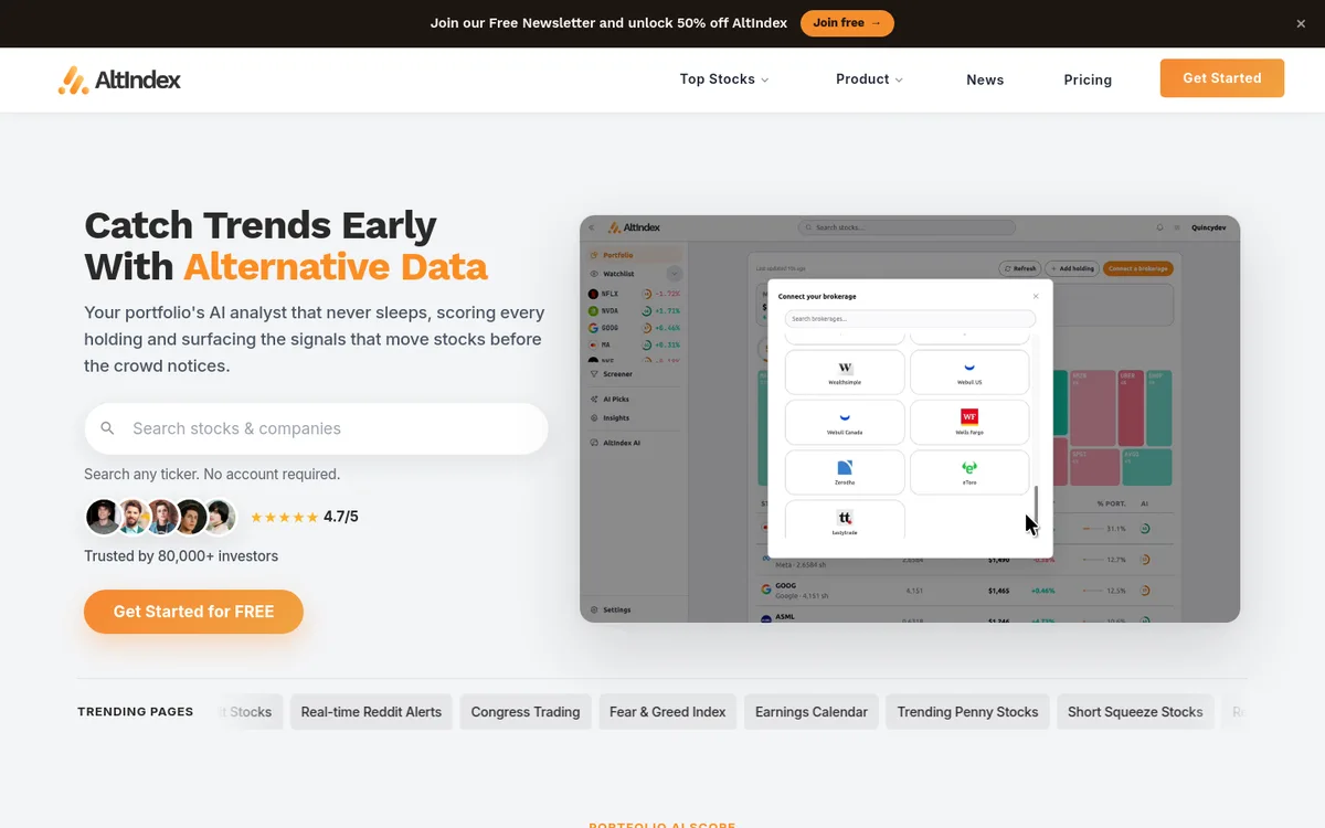 AltIndex screenshot
