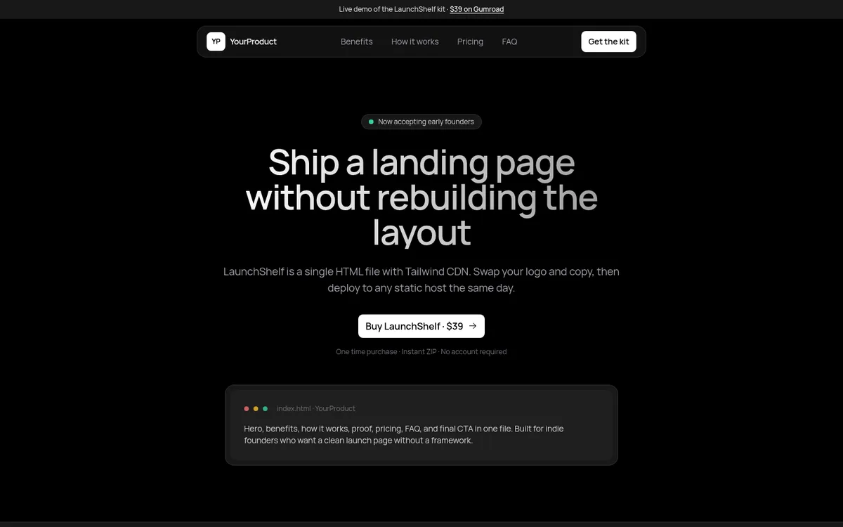 LaunchShelf screenshot