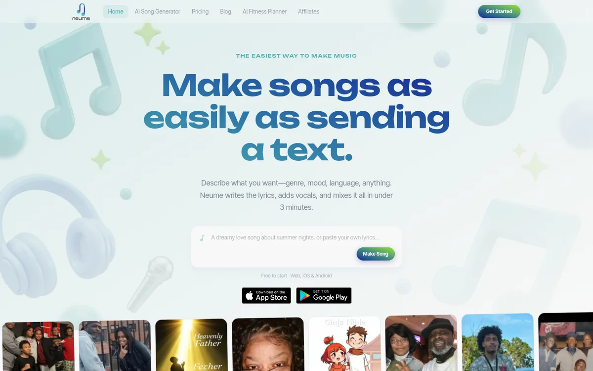 Neume screenshot