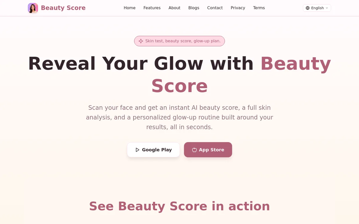 Beauty Score screenshot