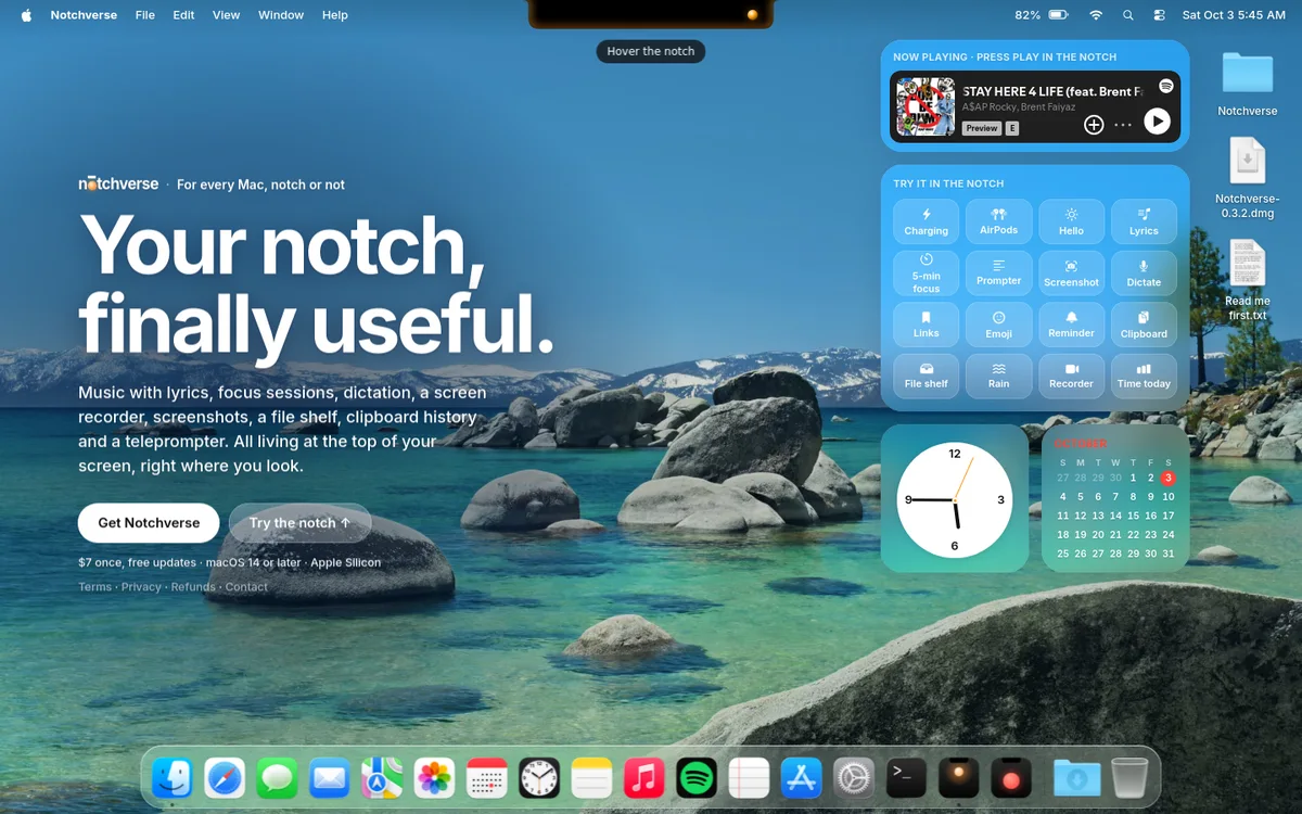 Notchverse screenshot