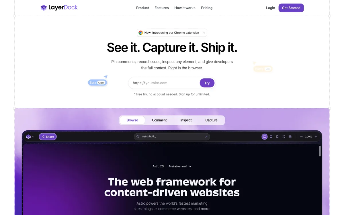 LayerDock screenshot
