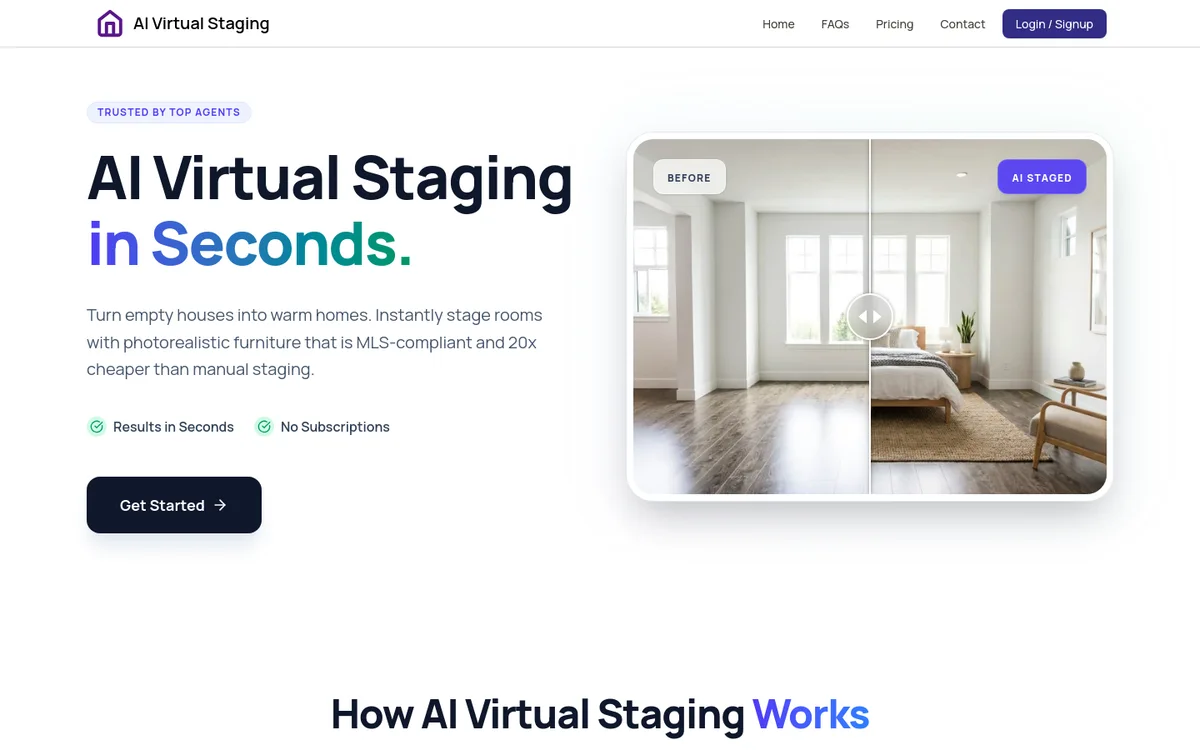 AI Virtual Staging screenshot