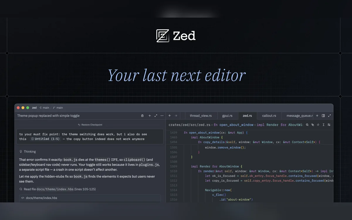 Zed screenshot